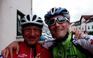 Christian und ich fahren schon 25 Jahre zusammen Rad.