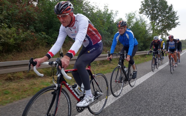 Klaus macht gleichmäßiges Tempo.