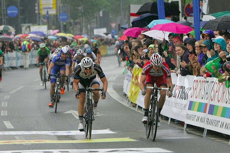 Sprint Duell zwischen John Degenkolb und Aleander Kristoff 2014
