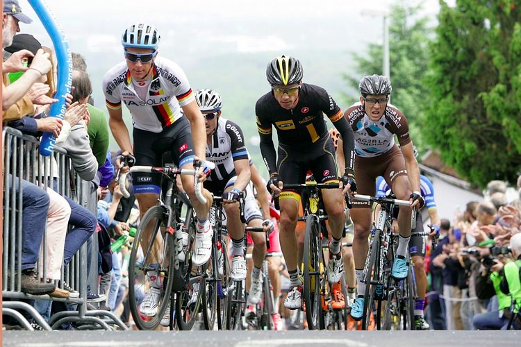 Sehr sehr steil, der Mammolsheiner Stich ...